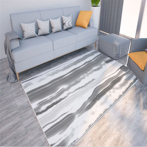 Gradient Stripe Modern Patterned Area Rugs Polyester Carpets for Hall Living Room Dining Room Bedroom