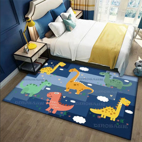 Modern Dinosaur Cute Area Rugs Polyester Carpets Patterned for Kidsroom Living Room Dining Room Bedroom