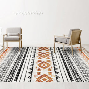Moroccan Modern Area Rugs Polyester Carpets Striped Geometric Patterned for Office  Bedroom Dining Room Living Room Hall