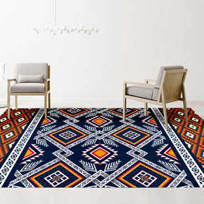 Geometric Modern Moroccan Area Rugs Patterned Striped Polyester Carpets for Dining Room Office Living Room Bedroom Hall