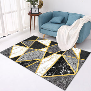 Moroccan Polyester Carpets Geometric Modern Area Rugs for Bedroom Hall Dining Room Living Room Office