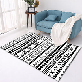 Modern Area Rugs Geometric Moroccan Polyester Carpets for Office Bedroom Hall Dining Room Living Room