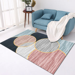 Modern Patterned Area Rugs Polyester Carpets for Office Bedroom Hall Dining Room Living Room