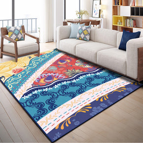 Floral Modern Patterned Area Rugs Polyester Carpets for Dining Room Living Room Bedroom Hall Office