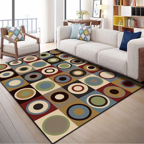 Modern Patterned Polyester Carpets Area Rugs for Office Dining Room Living Room Bedroom Hall
