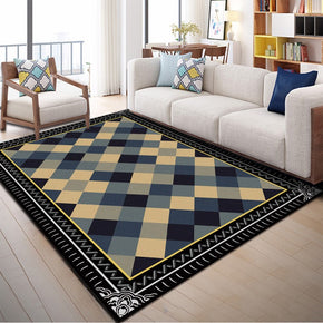 Geometric Area Rugs Modern Patterned Polyester Carpets for Living Room Hall Dining Room Office Bedroom