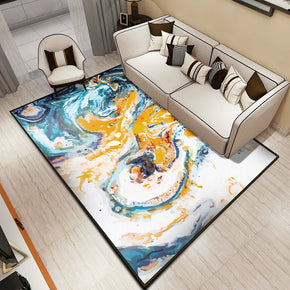 Modern Area Rugs Painting Patterned Polyester Carpets for Office Dining Room Living Room Bedroom Hall
