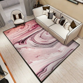 Pink Modern Artistic Patterned Painting Area Rugs Polyester Carpets for Dining Room Office  Living Room Bedroom Hall