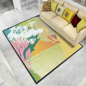Artistic Modern Abstract Texture 3D Patterned Polyester Carpets Area Rugs for Dining Room Office  Living Room Bedroom Hall