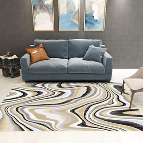 Abstract Striped Pattern Modern Contemporary Simple Rugs For Living Room Dining Room Bedroom