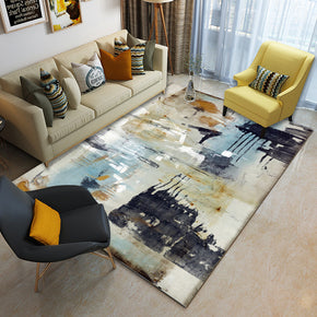 Ink Painting Abstract Pattern Modern Contemporary Simple Rugs for Living Room Dining Room Bedroom