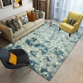 Blue Water Drop Pattern Modern Contemporary Simple Rugs for Living Room Dining Room Bedroom