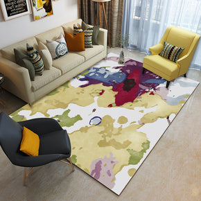 Abstract Colourful Splash Ink Pattern Modern Contemporary Simple Rugs for Living Room Dining Room Bedroom