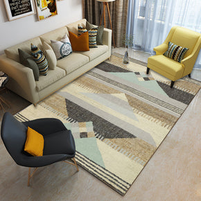 Colourful Geometric Pattern Modern Contemporary Geometric Simple Rugs for Living Room Dining Room Bedroom