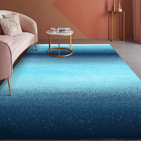 Gradient Fluorescence Blue Pattern Modern Contemporary Simple Rugs for Living Room Dining Room Bedroom