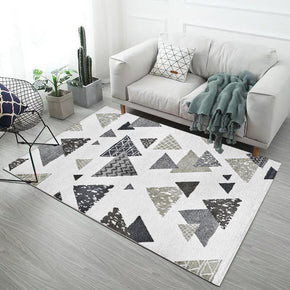 Moroccan Geometry Modern Area Rugs Patterned Simplicity Polyester Carpets for Hall Office Living Room Dining Room Kidsroom Bedroom