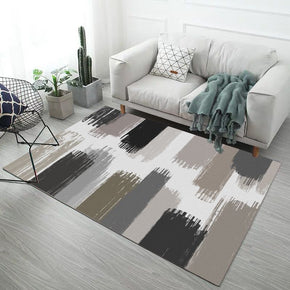 Striped Grey Simplicity Polyester Modern Patterned Area Rugs Carpets for Hall Dining Living Room Room Office Kidsroom