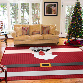 Lovely Santa Claus Pattern Christmas Holiday Decoration Rug For Living Room Dining Room Bedroom Hall Floor Mats Rugs Christmas Tree