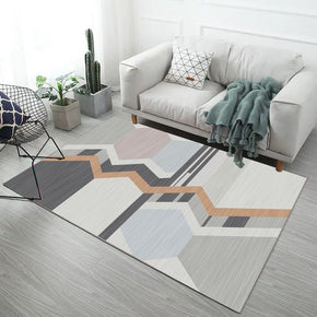 Multiple Geometric Patterns Modern Simple Contemporary Geometric Rugs for Living Room Dining Room Bedroom