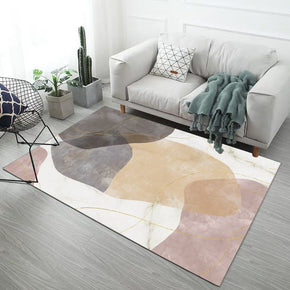 Multicolour Irregular Colour Blocks Patterns Modern Simple Contemporary Geometric Rugs for Living Room Dining Room Bedroom
