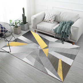 Multicolour Geometric Pattern Modern Simple Contemporary Geometric Rugs for Living Room Dining Room Bedroom