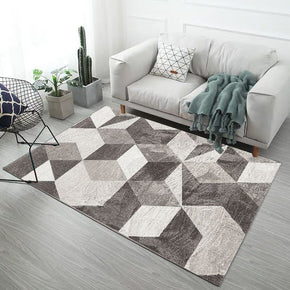 Off-white Hexagon Pattern Modern Simple Contemporary Geometric Rugs For Living Room Dining Room Bedroom