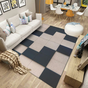 Modern Geometric Geometric Pattern Rugs Polyester Carpets for Living Room Dining Room Bedroom Hall Office