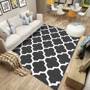 Moroccan Modern Polyester Carpets Pattern Rugs for Living Room Dining Room Bedroom Hall Office