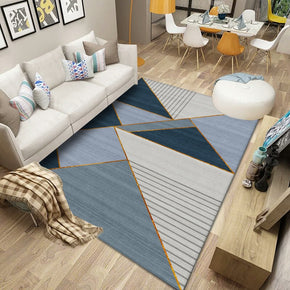 Geometric Simple Modern Polyester Carpets Pattern Rugs for Living Room Dining Room Bedroom Office Hall