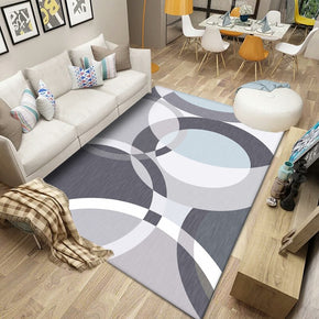 Modern Geometric Striped Simple Polyester Carpets Pattern Rugs for Living Room Dining Room Bedroom Office Hall