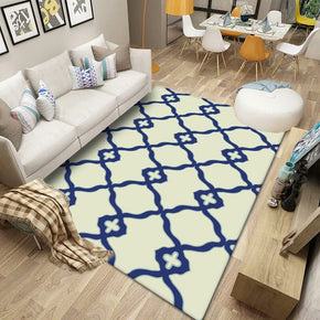 Beige Modern Geometric Striped Simple Polyester Carpets Pattern Rugs for Living Room Dining Room Bedroom Office Hall