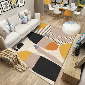 Modern Pattern Rugs Polyester Carpets for Bedroom Living Room Office Hall Dining Room