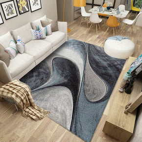 Modern Abstract Pattern Rugs Polyester Carpets for Office Bedroom Hall Living Room Dining Room