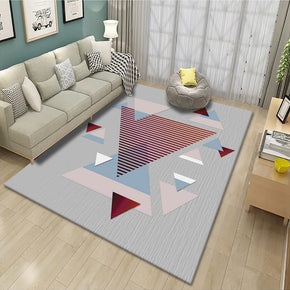 Moroccan Geometric Polyester Carpets Modern Pattern Rugs for Hall Living Room Bedroom Office Dining Room