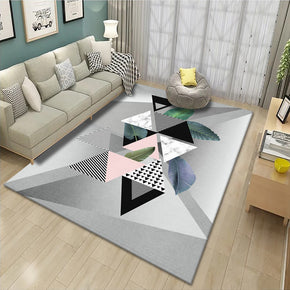 Modern Pattern Rugs Moroccan Geometric Polyester Carpets for Hall Living Room Bedroom Dining RoomOffice