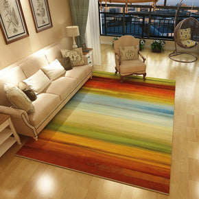 Coloured Lines Pattern Modern Simple Contemporary Geometric Rugs For Living Room Dining Room Bedroom
