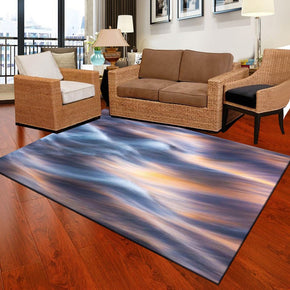 Abstract Modern Rugs Polyester Carpets for Dining Room Living Room Office Hall Bedroom