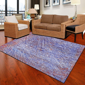 Purple Polyester Carpets Watercolor Modern Rugs for Dining Room Living Room Office Hall Bedroom