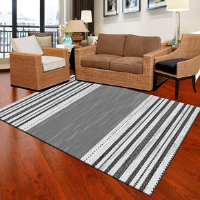 Grey Striped Polyester Carpets Watercolor Modern Rugs for Dining Room Living Room Office Hall Bedroom