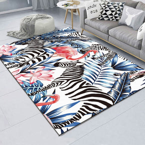 Modern Zebra Patterned Polyester Carpets Simple Rugs for Dining Room Bedroom Office Hall Living Room
