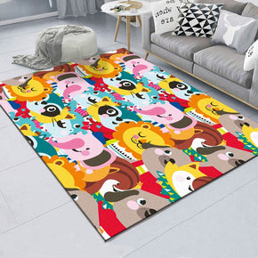 Modern Lovely Animal Patterned Polyester Carpets Simple Rugs for Dining Room Bedroom Office Hall Living Room