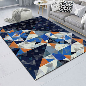 Geometric Modern Patterned Polyester Carpets Simple Rugs for Bedroom Office Hall Dining Room Living Room