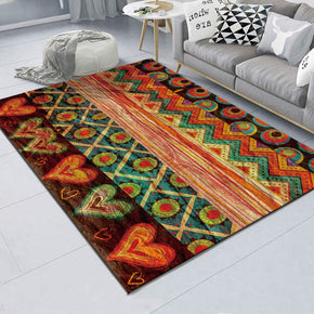 Traditional Vintage Patterned Polyester Carpets Simple Rugs for Office Bedroom Hall Dining Room Living Room