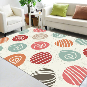 Simple Rugs Modern Patterned Polyester Carpets for Bedroom Hall Dining Room Living Room