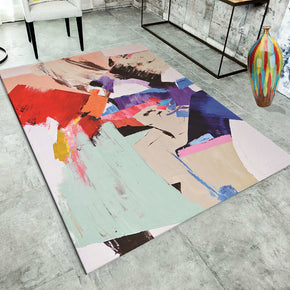 Abstract Modern Simple Rugs Polyester Carpets Patterned for Bedroom Hall Dining Room Living Room