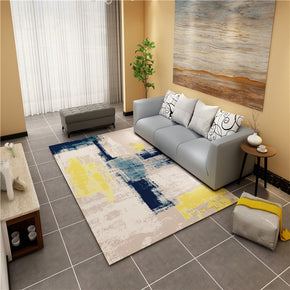 Gradient Abstract Yellow Modern Simple Rugs Polyester Carpets Patterned for Bedroom Hall Living Room Dining Room