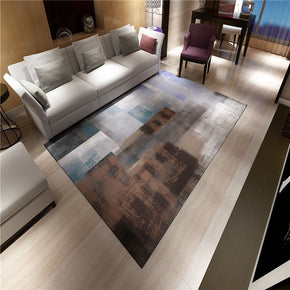 Gradient Abstract Brown Modern Simple Rugs Polyester Carpets Patterned for Bedroom Hall Living Room Dining Room