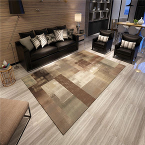 Gradient Brown Abstract Modern Simple Rugs Polyester Carpets Patterned for Bedroom Hall Living Room Dining Room