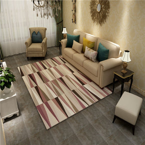 Modern Striped Abstract Simple Patterned Gradient Rugs Polyester Carpets for Bedroom Hall Living Room Dining Room