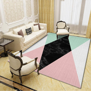 Geometric Striped Modern Pattern Rugs Moroccan Polyester Carpets for Living Room Hall Bedroom Dining Room Office